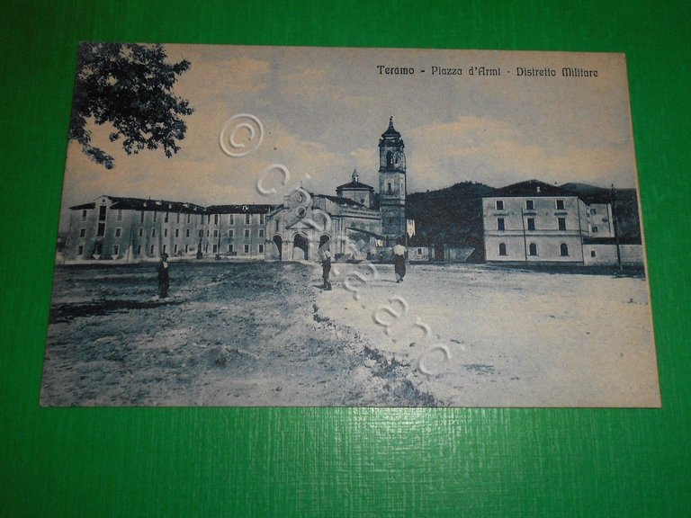 Cartolina Teramo - Piazza d' Armi - Distretto Militare 1925 …