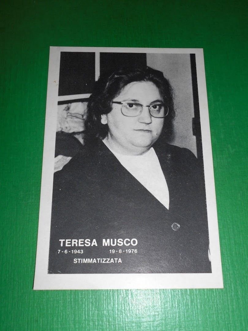 Cartolina Teresa Musco - Stimmatizzata 1943-1976.