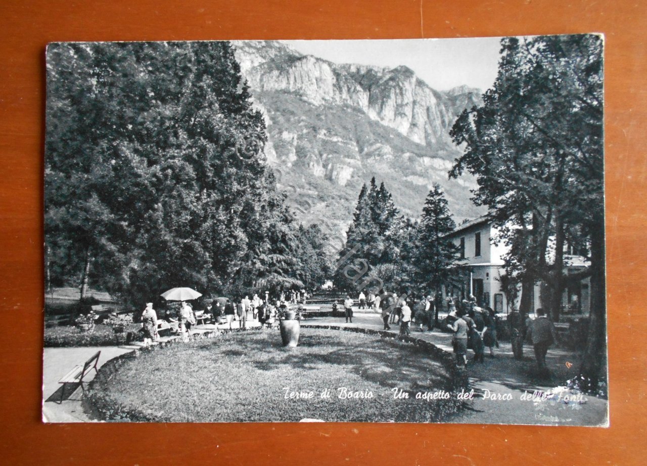 Cartolina Terme di Boario (Lombardia) - Un aspetto del Parco …