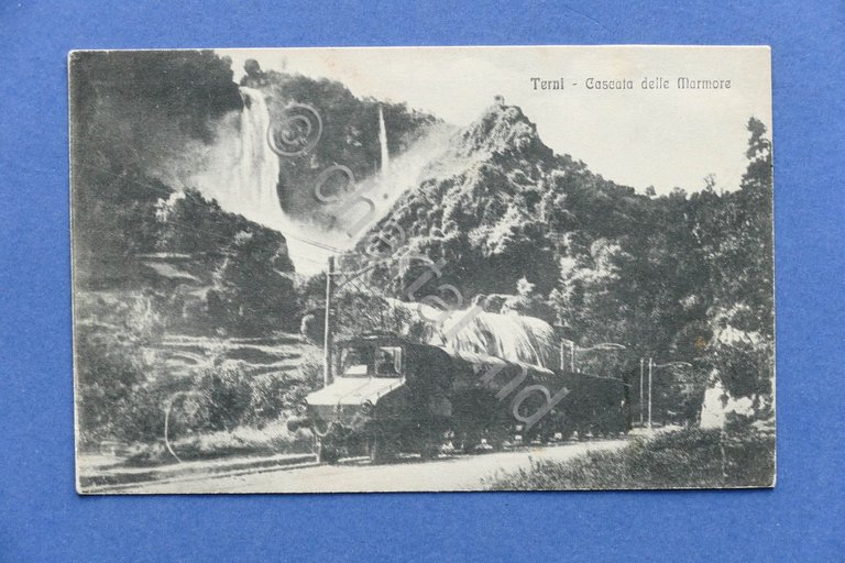 Cartolina Terni - Cascata delle Marmore - 1916