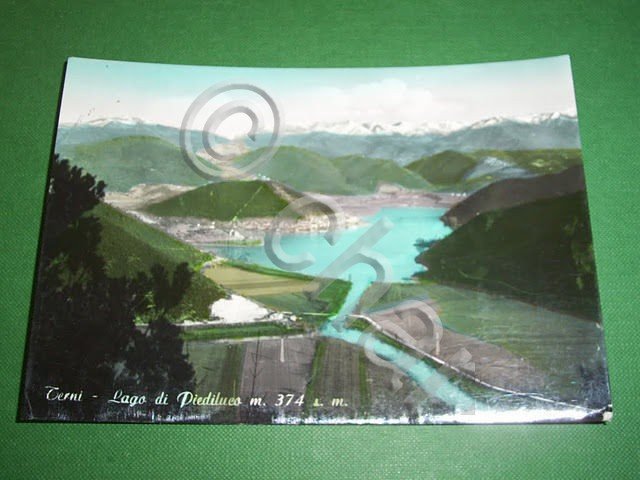 Cartolina Terni - Lago di Piediluco 1959.