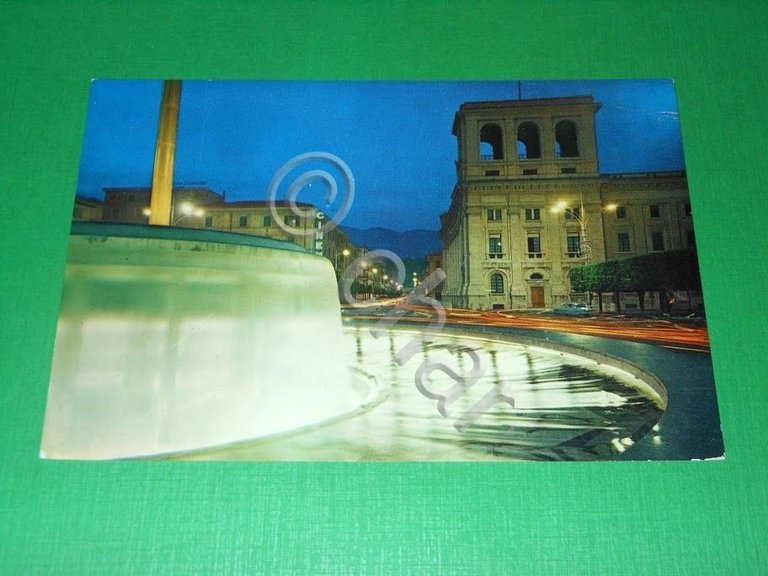 Cartolina Terni - Piazza C. Tacito - Notturno 1965 ca