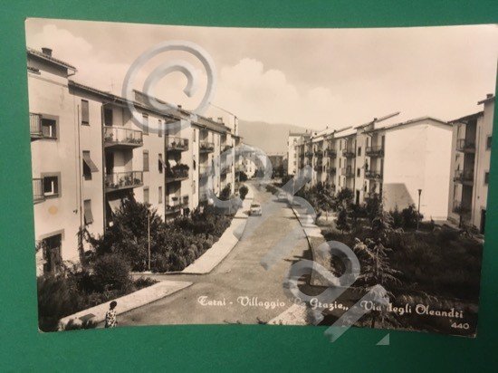 Cartolina Terni - Villaggio Le Grazie - Via Degli Oleandri …