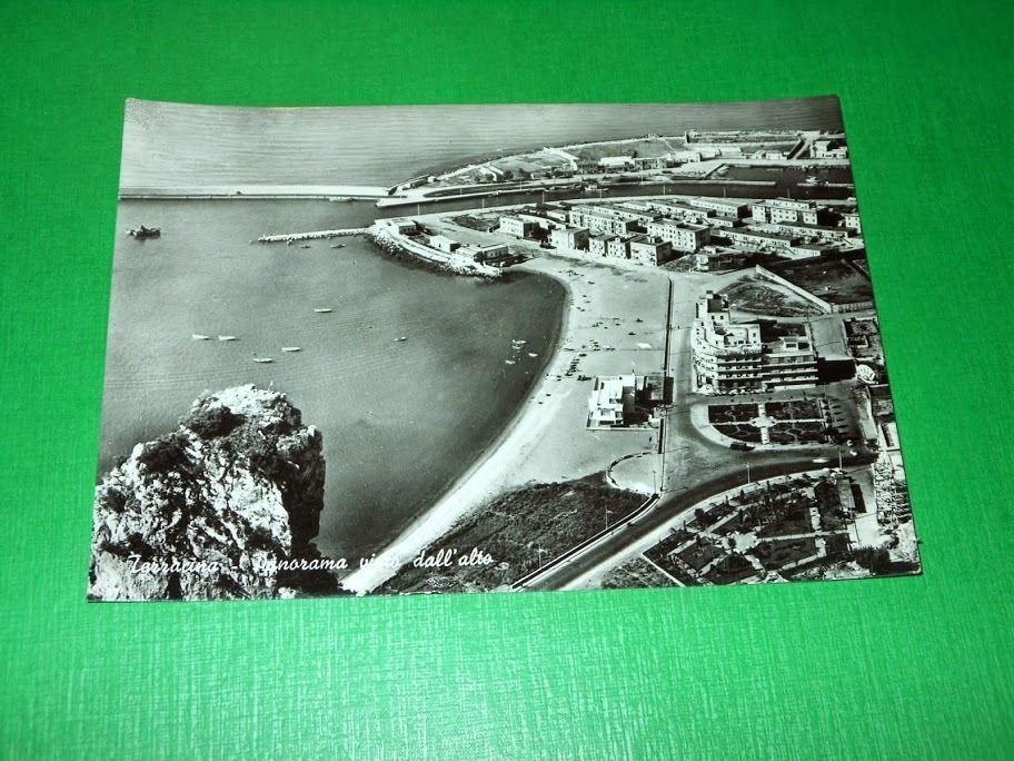 Cartolina Terracina - Panorama visto dall' Alto 1959.