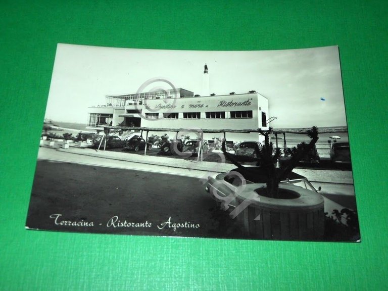 Cartolina Terracina - Ristorante Agostino 1957