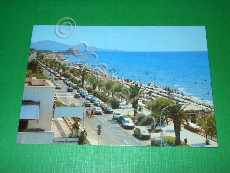 Cartolina Terracina ( Latina ) - Lungomare Circe e spiaggia …