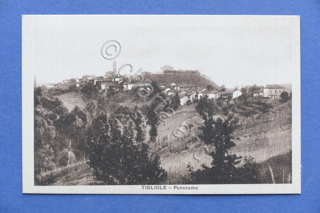 Cartolina Tigliole - Panorama - 1920 ca.