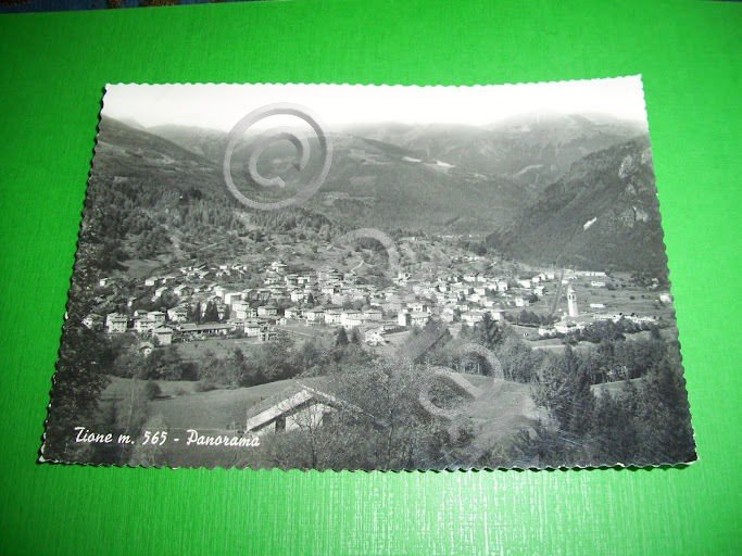 Cartolina Tione ( Trento ) - Panorama 1955