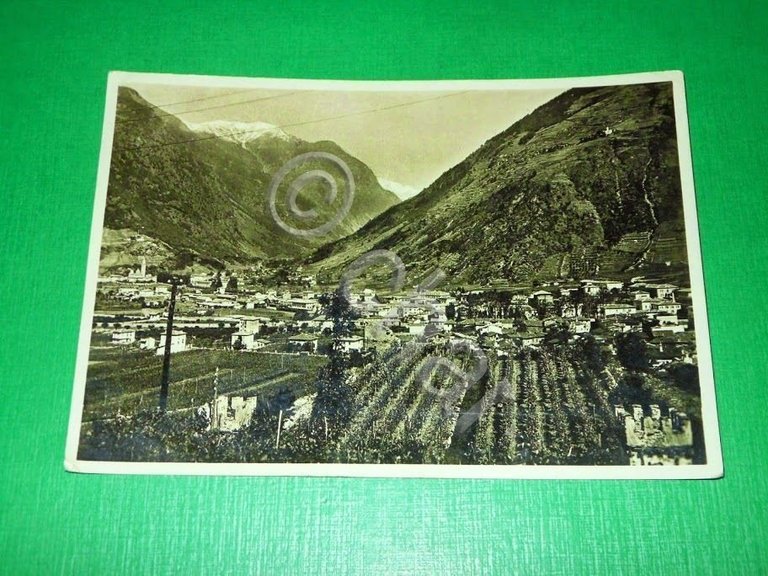 Cartolina Tirano - Panorama 1948