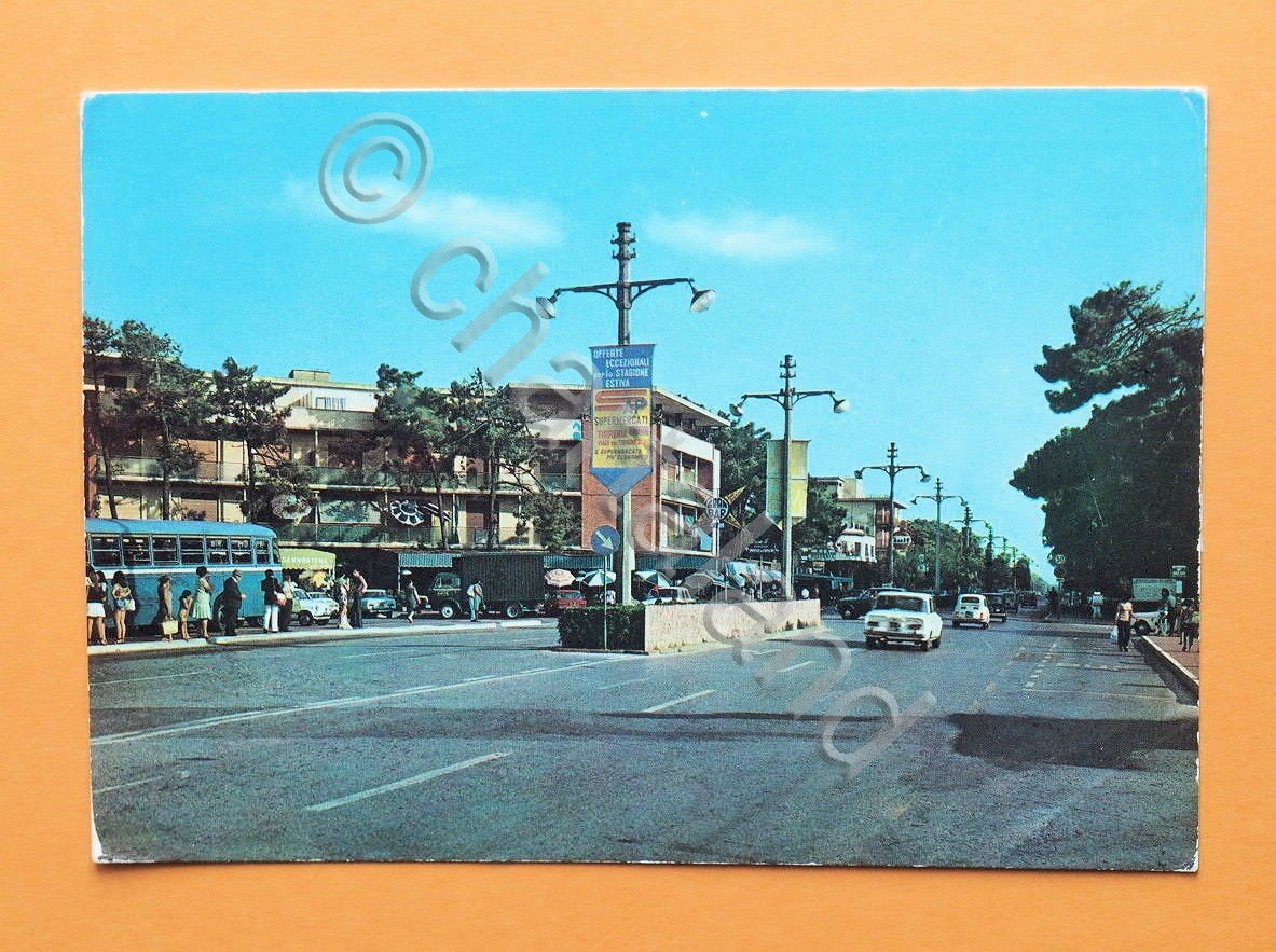 Cartolina Tirrenia - Viale del Tirreno - 1973. | Immagine principale