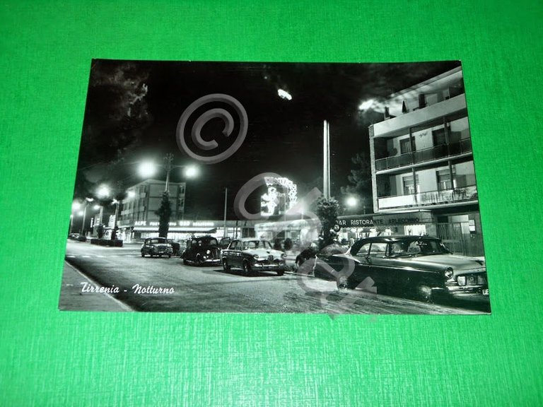 Cartolina Tirrenia ( Pisa ) - Notturno 1964