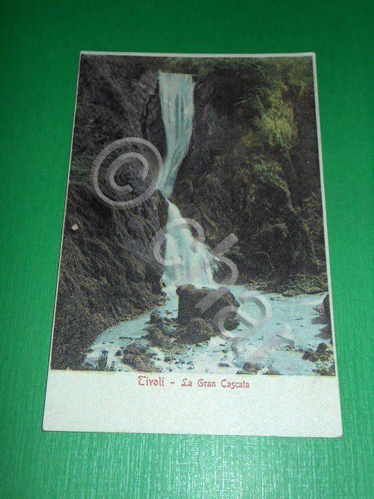 Cartolina Tivoli - La Gran Cascata 1900 ca
