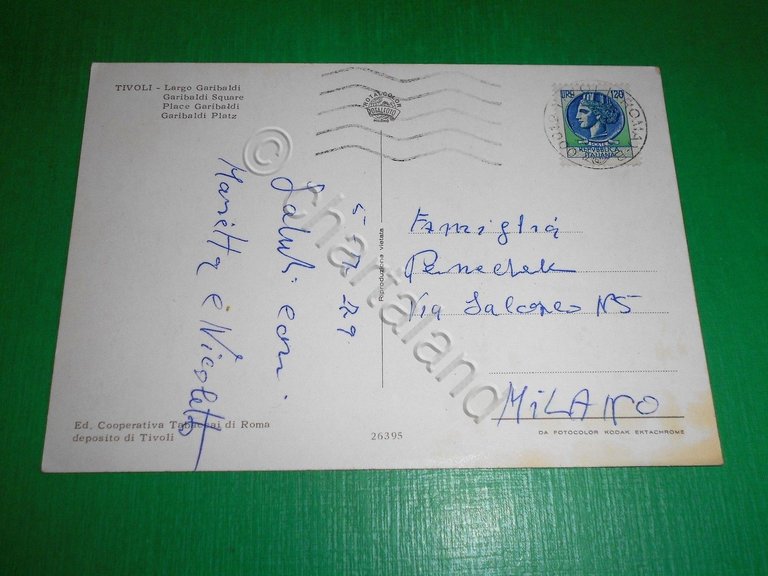 Cartolina Tivoli - Largo Garibaldi 1979 | Immagine Gallery 2