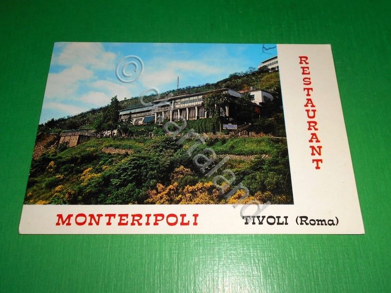 Cartolina Tivoli ( Roma ) - Ristorante Monteripoli 1980 ca