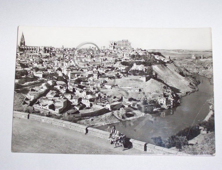Cartolina Toledo - Panorama 1950 ca