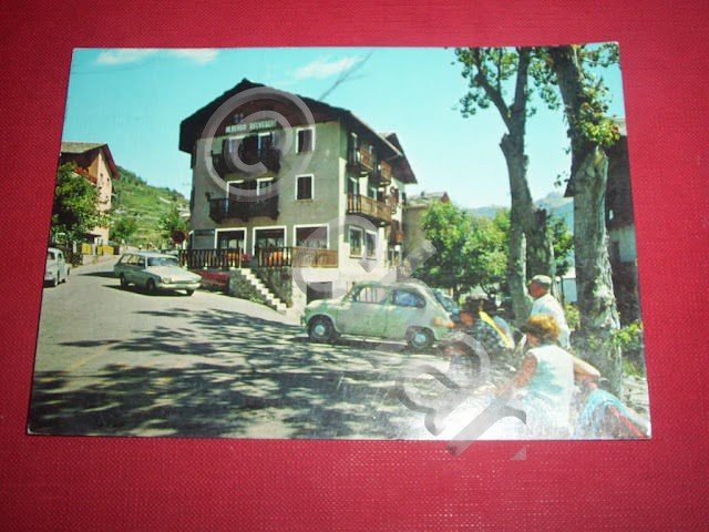Cartolina Torgnon (Aosta) - Albergo Belvedere e veduta.