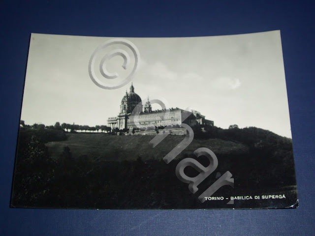 Cartolina Torino - Basilica di Superga 1953