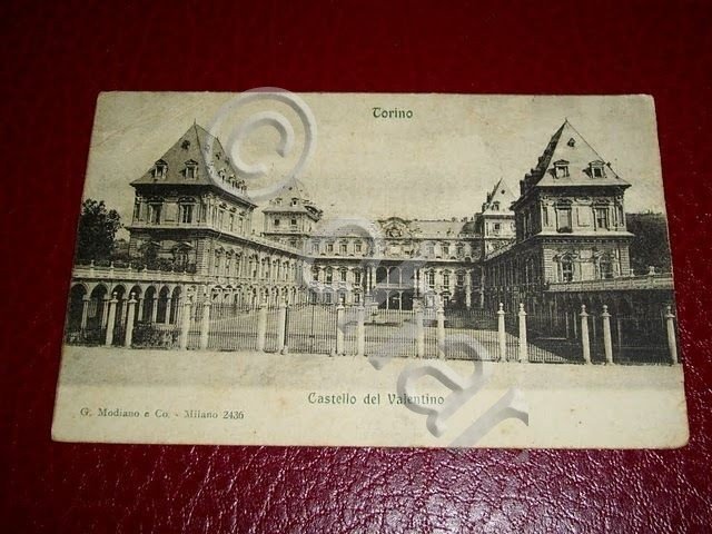 Cartolina Torino - Castello del Valentino 1905 ca