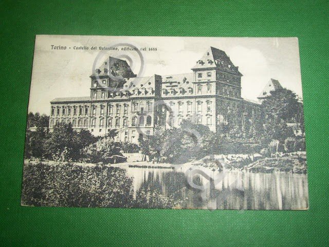 Cartolina Torino - Castello del Valentino 1921