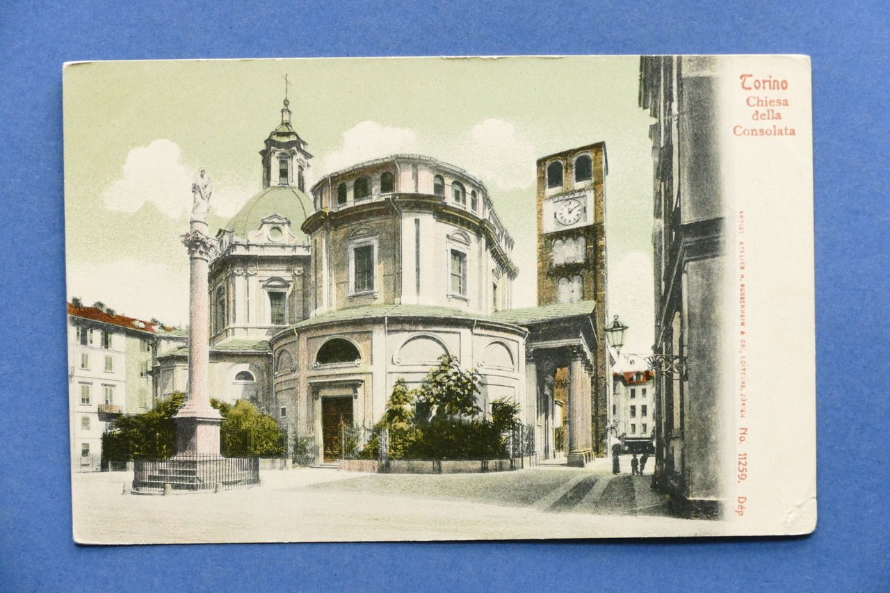 Cartolina Torino - Chiesa della Consolata - 1900 ca..