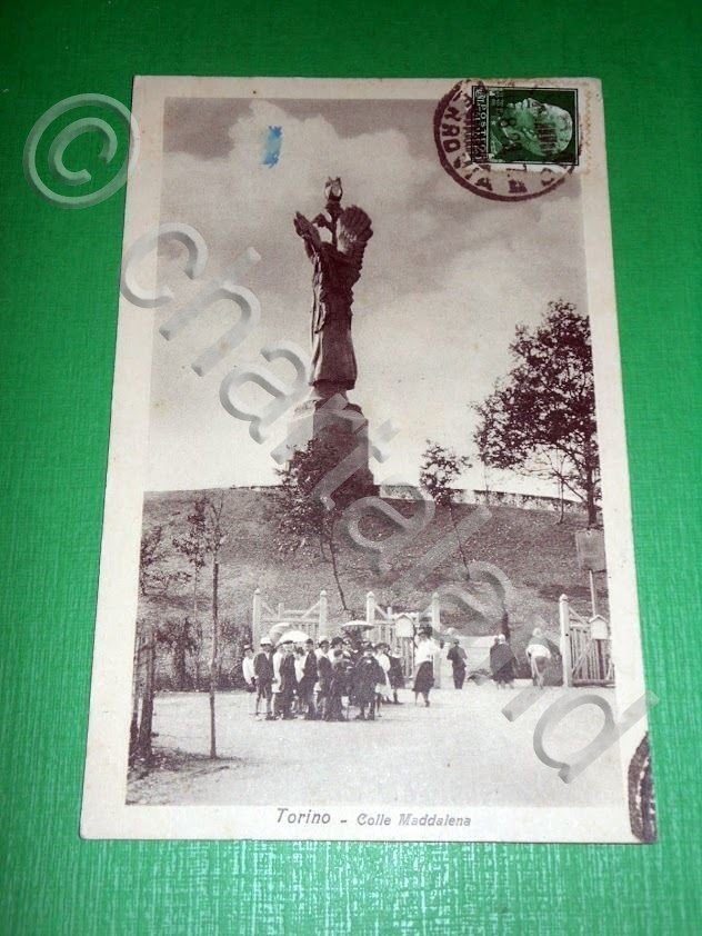 Cartolina Torino - Colle Maddalena 1929.