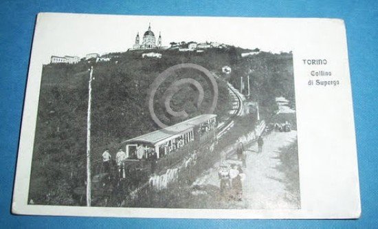 Cartolina Torino - Collina di Superga 1910 ca