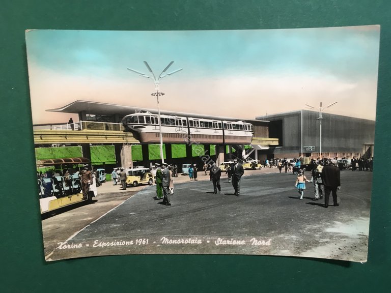 Cartolina Torino - Esportazione 1961 - Monorotaia - Stazione Nord …