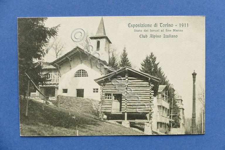 Cartolina Torino - Esposizione 1911 - Club Alpino Italiano