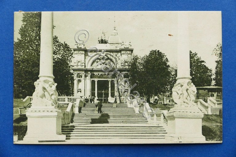 Cartolina Torino - Esposizione 1911 - Scalea d'accesso al ponte …