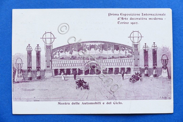 Cartolina Torino - Esposizione d'Arte Decorativa Moderna Mostra delle Automobili | Immagine Gallery 3