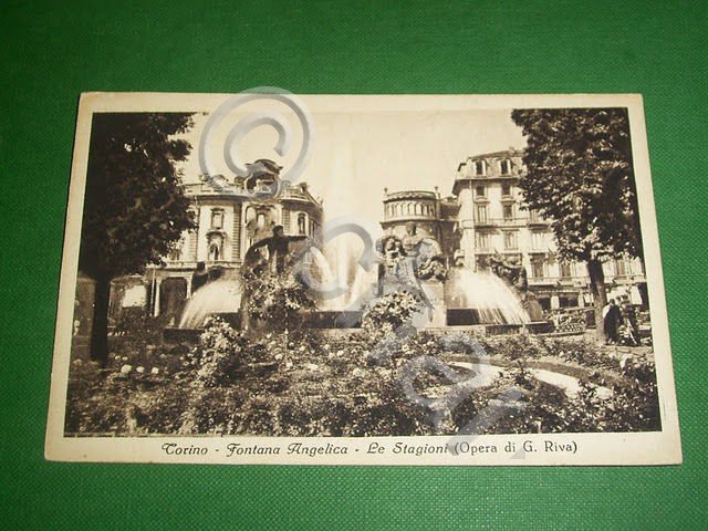 Cartolina Torino - Fontana Angelica - Le Stagioni (Opera di …