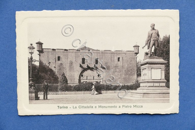 Cartolina Torino - La Cittadella e Monumento a Pietro Micca …