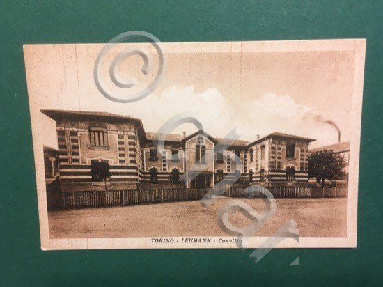 Cartolina Torino - Leumann - Convitto - 1915ca.