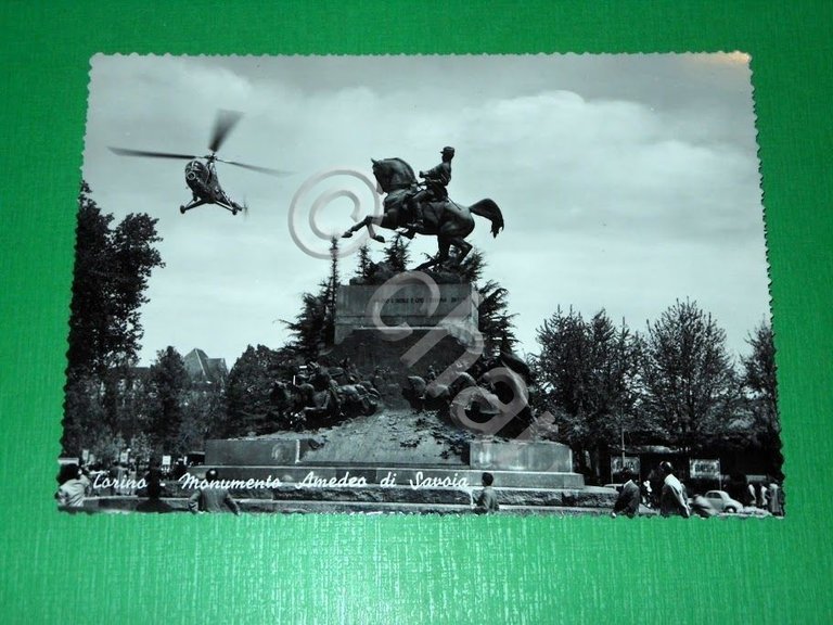 Cartolina Torino - Monumento Amedeo di Savoia 1950 ca