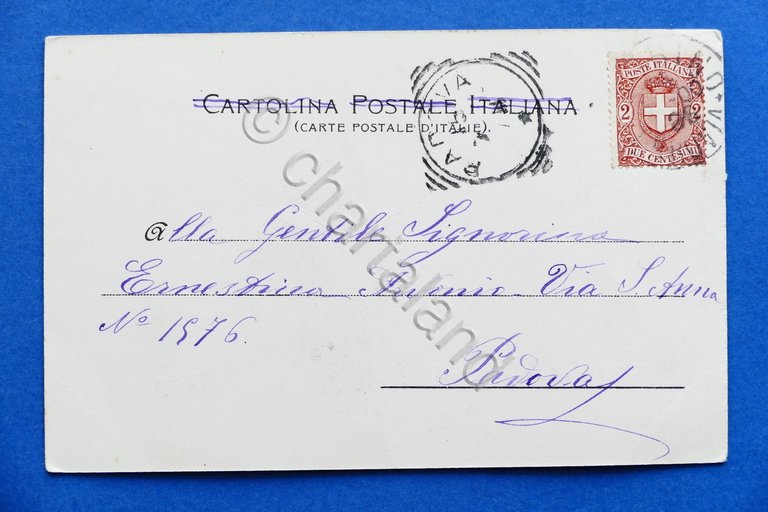 Cartolina Torino - Piazza Castello e Via Roma - 1905 …