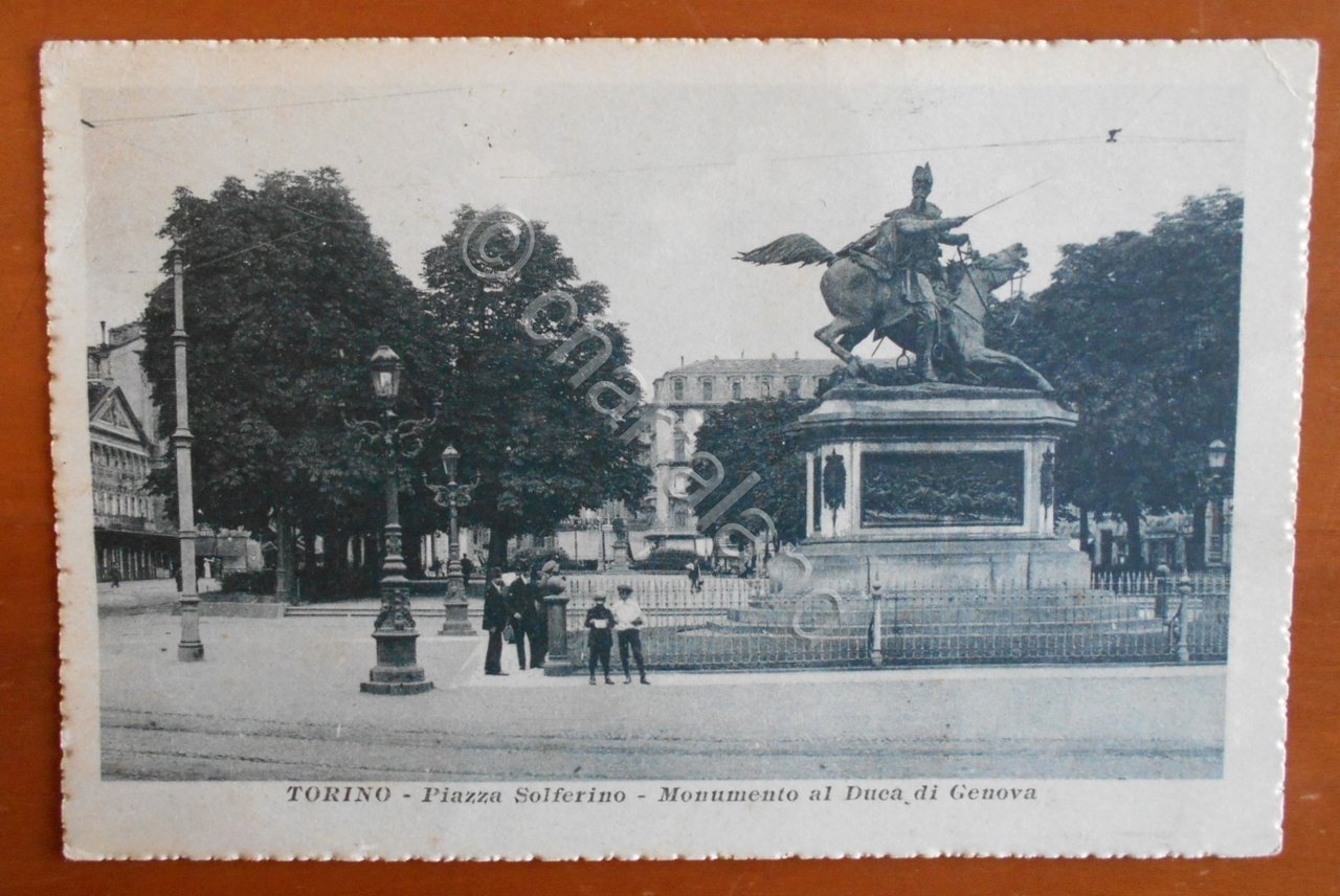 Cartolina Torino - Piazza Solferino - Monumento al Duca di … | Immagine principale