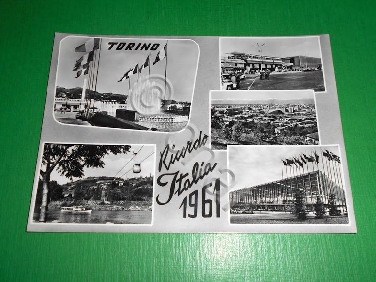 Cartolina Torino - Ricordo Esposizione Italia '61 - Vedute diverse