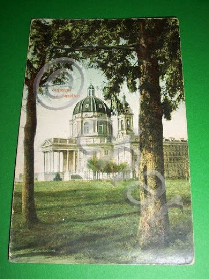 Cartolina Torino - Superga - La Basilica 1911