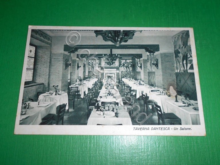 Cartolina Torino - Taverna Dantesca - Un salone 1940 ca.