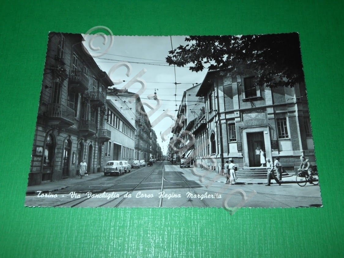 Cartolina Torino - Via Vanchiglia da Corso Regina Margherita 1950 …