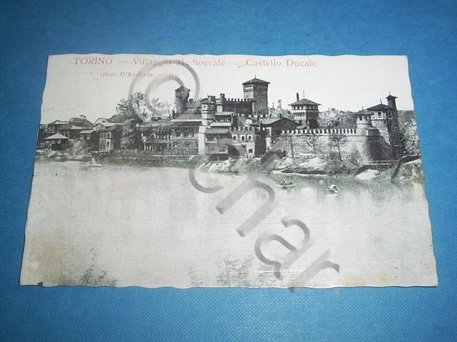 Cartolina Torino - Villaggio Medioevale 1919