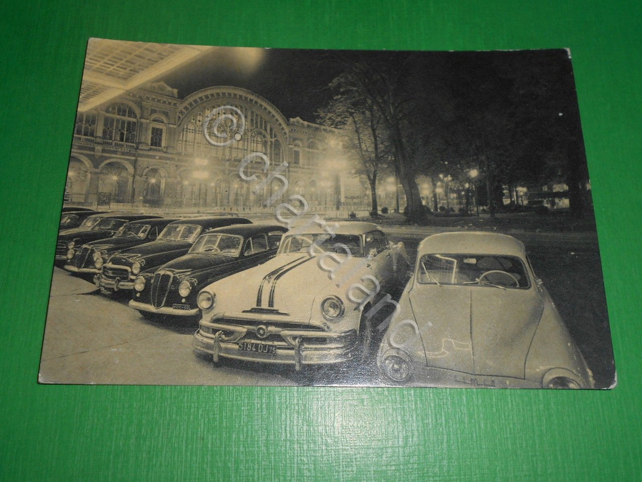 Cartolina Torino di notte - Stazione di Porta Nuova 1955 …