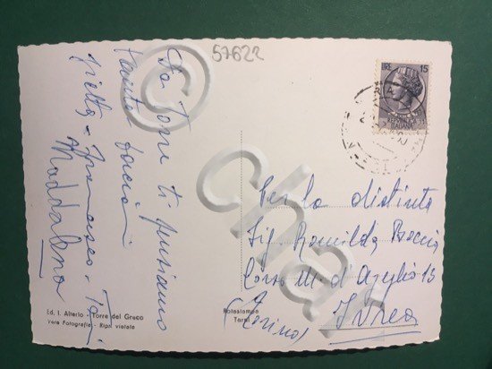 Cartolina Torre Del Greco - Litoranea - 1960