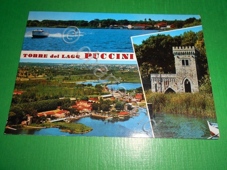 Cartolina Torre del Lago Puccini - Vedute diverse 1988.