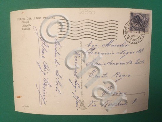 Cartolina Torre Del Lago Puccini - Villa Puccini - Cappella …