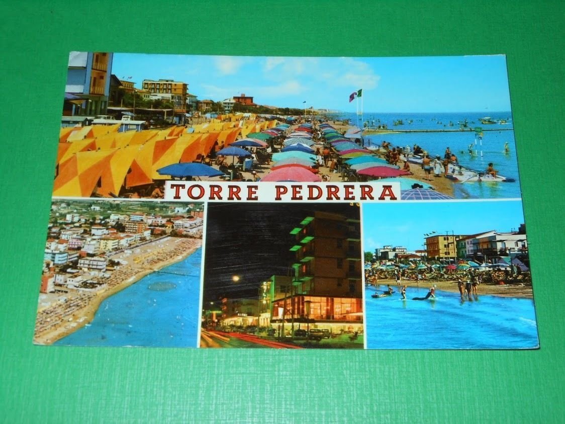 Cartolina Torre Pedrera - Vedute diverse 1969.