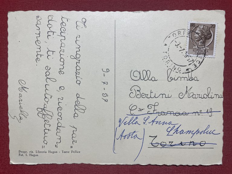 Cartolina Torre Pellice - Casa Valdese - Monumento as Arnaud …