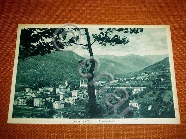 Cartolina Torre Pellice - Panorama -- 1935