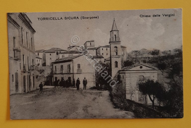 Cartolina Torricella Sicura - Scarpone - Chiesa delle Vergini - …