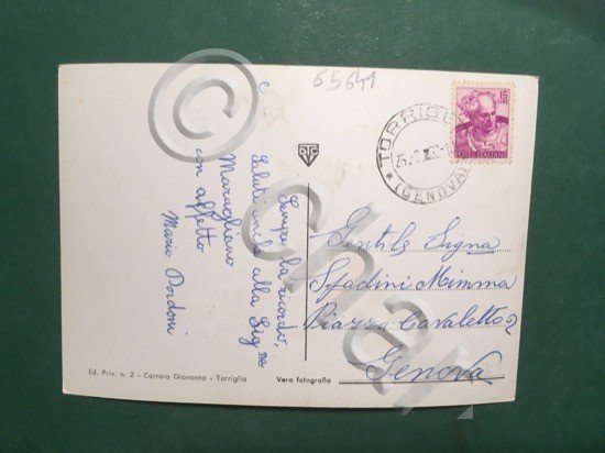 Cartolina Torriglia - La Svizzera Ligure - 1962
